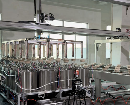 Линия внутренней спин-покрытия для изделий из формованной целлюлозы - Полностью автоматическая прецизионная машина для нанесения покрытий