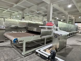Высокоточная микроволновая сушильная и стерилизационная линия для продуктов питания.