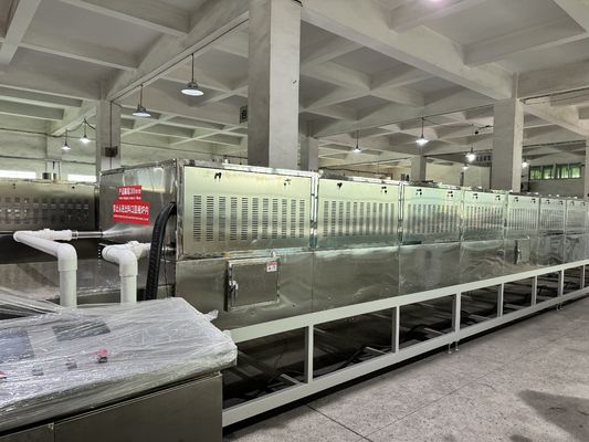 Устойчивое производство Экологически чистый дизайн 14 ступеней микроволновая сушильная машина для целлюлозы морепродуктов