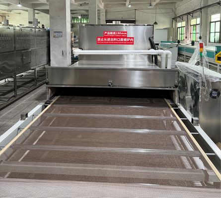 Линия непрерывной микроволновой сушки для ускоренного отверждения строительных панелей (гипсокартон, цементно-волокнистые плиты)