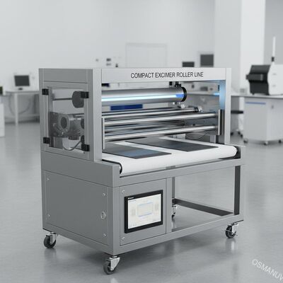 Компактная высококачественная эксимерная линейка покрытия и отверждения для мягких панелей