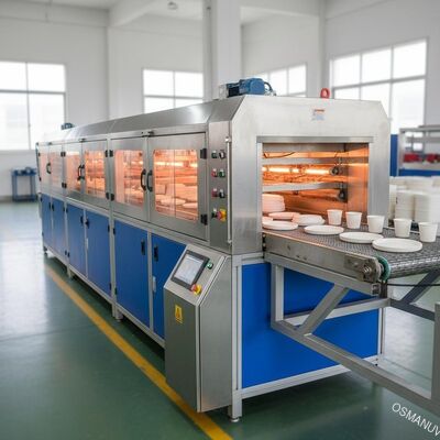 Машина для сушки пульпы из багассы инфракрасным излучением, система быстрой сушки 2,2 метра для производства экологически чистой посуды