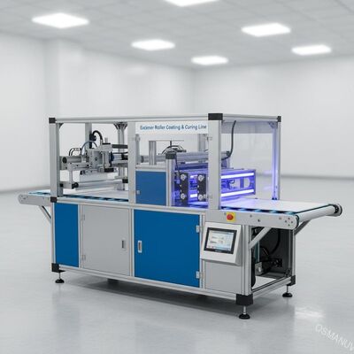 Компактная высококачественная эксимерная линейка покрытия и отверждения для мягких панелей