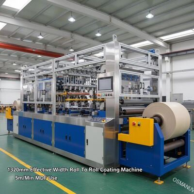 крен ширины 1320mm эффективный для того чтобы свернуть пользу MDF лакировочной машины 5m/Min