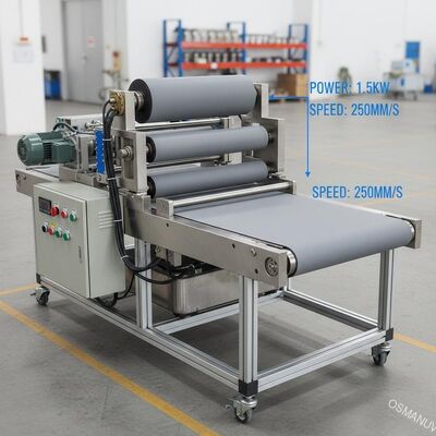 Плоская конвейерная лента лакировочной машины крена диаметра 1.5KW 250mm обратная