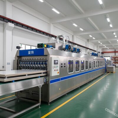 Линия сушки и спинного покрытия на природном газе для цементных пластин из волокон и кальциевых карбонатных пластин