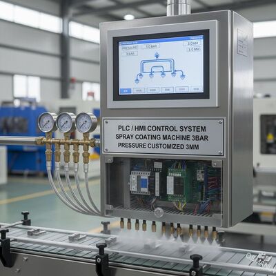 Давление лакировочной машины 3bar брызг системы управления PLC/HMI подгоняло 3mm