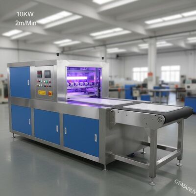 Лакировочная машина крена 10KW 2m/Min плоская автономная ультрафиолетовая с конвейерной лентой