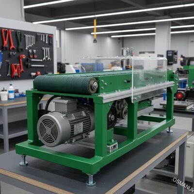 машина 0.75KW конвейерной ленты зеленого цвета Cnc 220V 50HZ одновременная