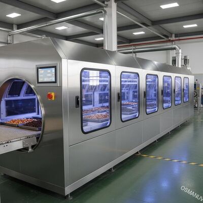 Промышленная микроволновая сушилка питания 380 В 10 м/мин для почвы из коробки