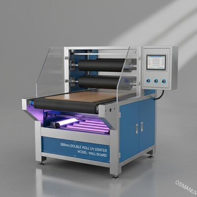 машина Coater двойной бочки ширины 920mm УЛЬТРАФИОЛЕТОВАЯ для стены/доски
