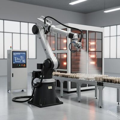 Пульпируйте отливая в форму робототехническую систему 380V 50HZ картины брызг