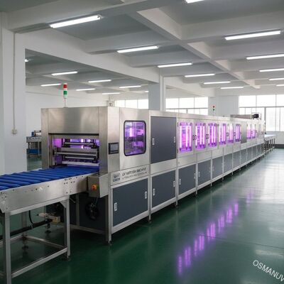 Ультрафиолетовая линия покрытия ISO9001 ультрафиолетовых лучей машины политуры L10000mm