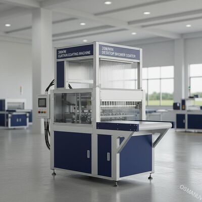 лакировочная машина занавеса 380kw, настольный Coater ливня 20m/Min