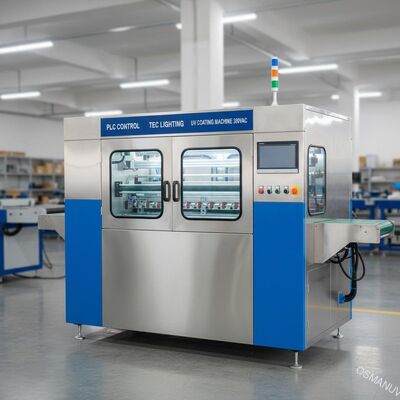 Лакировочная машина 380VAC управлением PLC техническая освещая УЛЬТРАФИОЛЕТОВАЯ