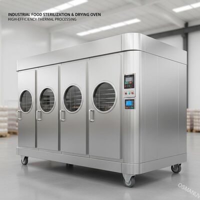Промышленная стерилизация пищевых продуктов и сушильная печь.
