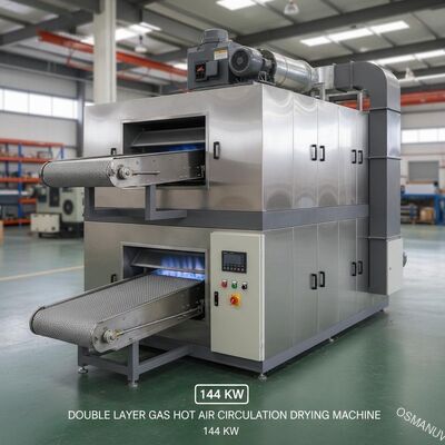 Двухслойная газовая сушильная машина с циркуляцией горячего воздуха для 1320 конвейера 144 кВт