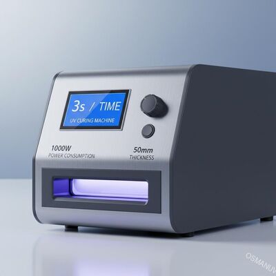 3s / Time Ультрафиолетовый отвердитель 1000 Вт Потребление энергии 50 мм толщина