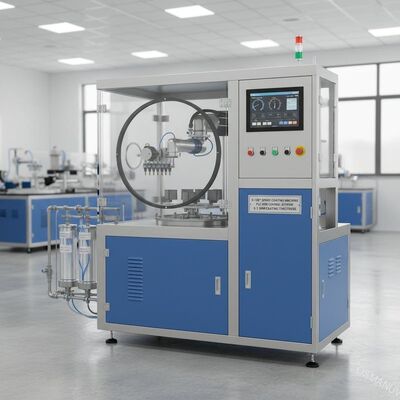 0-180° Машина для распыливания покрытия с системой управления PLC/HMI для толщины покрытия 0,1-3 мм