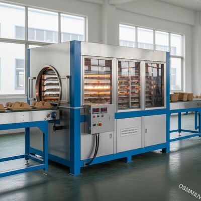 Автоматическая промышленная сушилка на природный газ для формования бамбуковой бумаги