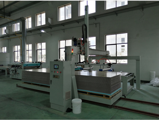 Лакировочная машина управлением 4.5KW PLC Мицубиси УЛЬТРАФИОЛЕТОВАЯ для доски силиката кальция
