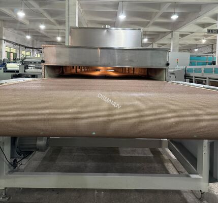 Continuous Microwave Drying Line for Accelerated Curing of Building Panels (Gypsum, Cement Fiber Boards)