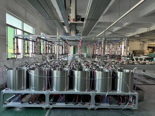 Modular High‑Throughput Rotary Spin Coating Production Line for Pulp Molded Internal Barriers