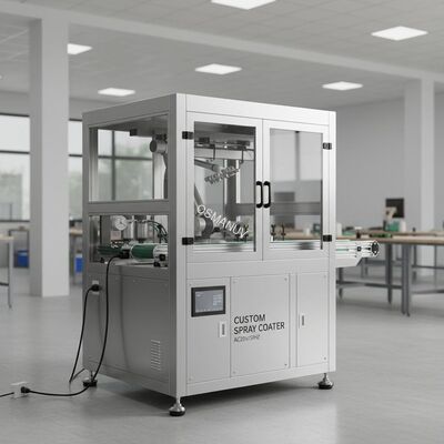 Customized Spray Coating Machine with Dimensions and Power Supply of AC220V/50HZ