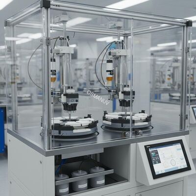 Industrial Dual-Head Spin Coating System for High-Throughput Production – Customizable Chuck Design & Automated Dispensing