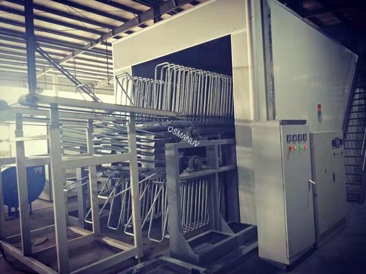 ISO9001 Certified Natural Gas Heating UV Floor Coating Machine 0.1 - 1m/min