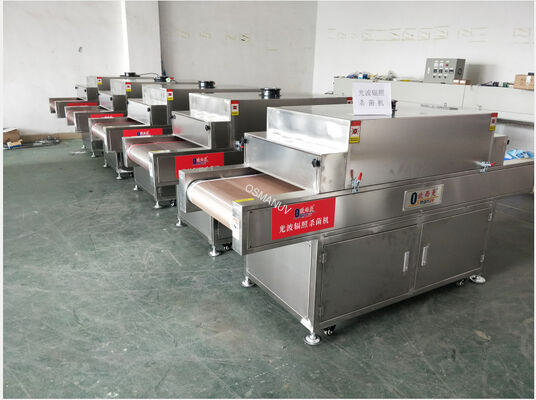 UV-C Sterilization Tunnel for Transparent Food Packaging & Dried Fruit - Conveyorized Inline System