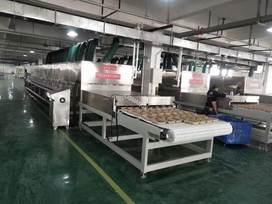 Промышленная микроволновая сушильная линия для пищевых продуктов и трав